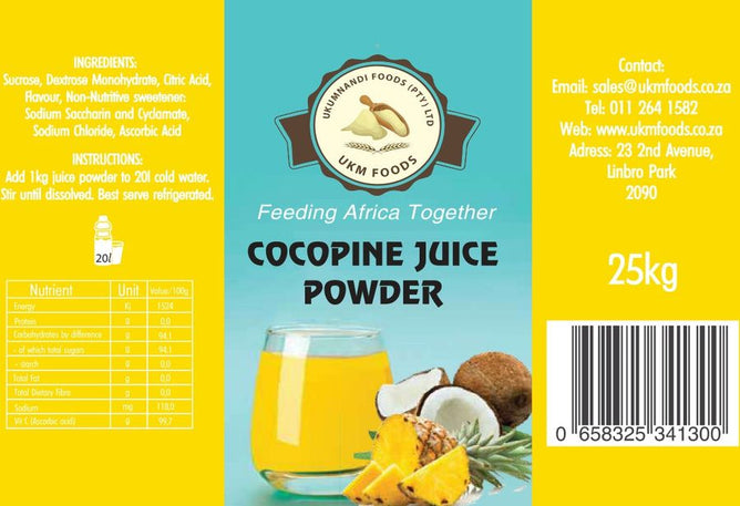 Cocopine Cooldrink Powder 25KG