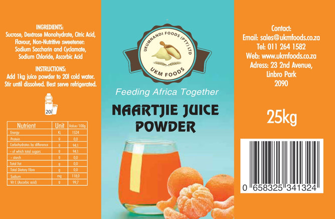 Naartjie Cooldrink Powder